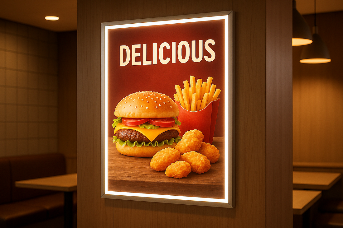 Ramki LED w fast foodzie – jak przyciągają uwagę i zwiększają sprzedaż?