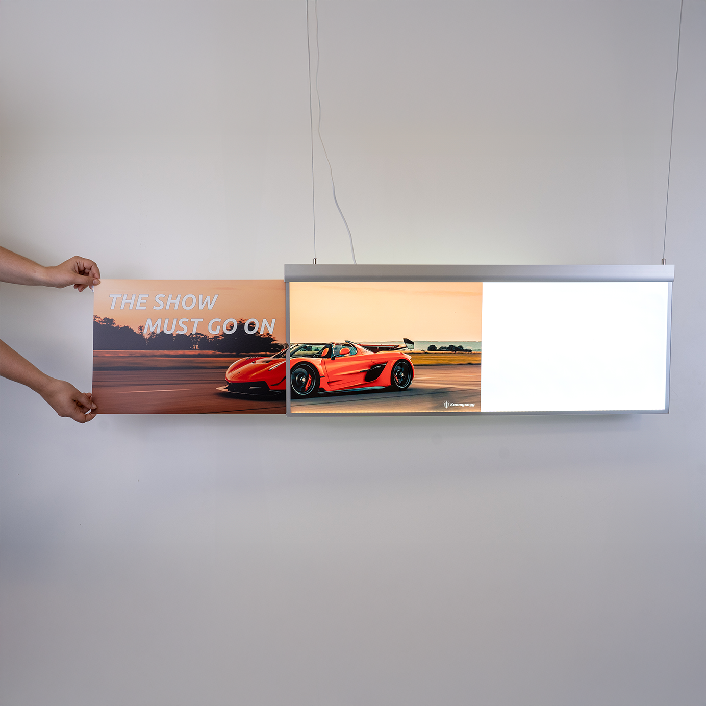 Ultra Thin Lightbox – Horizontal – ledmesee | Double-Sided